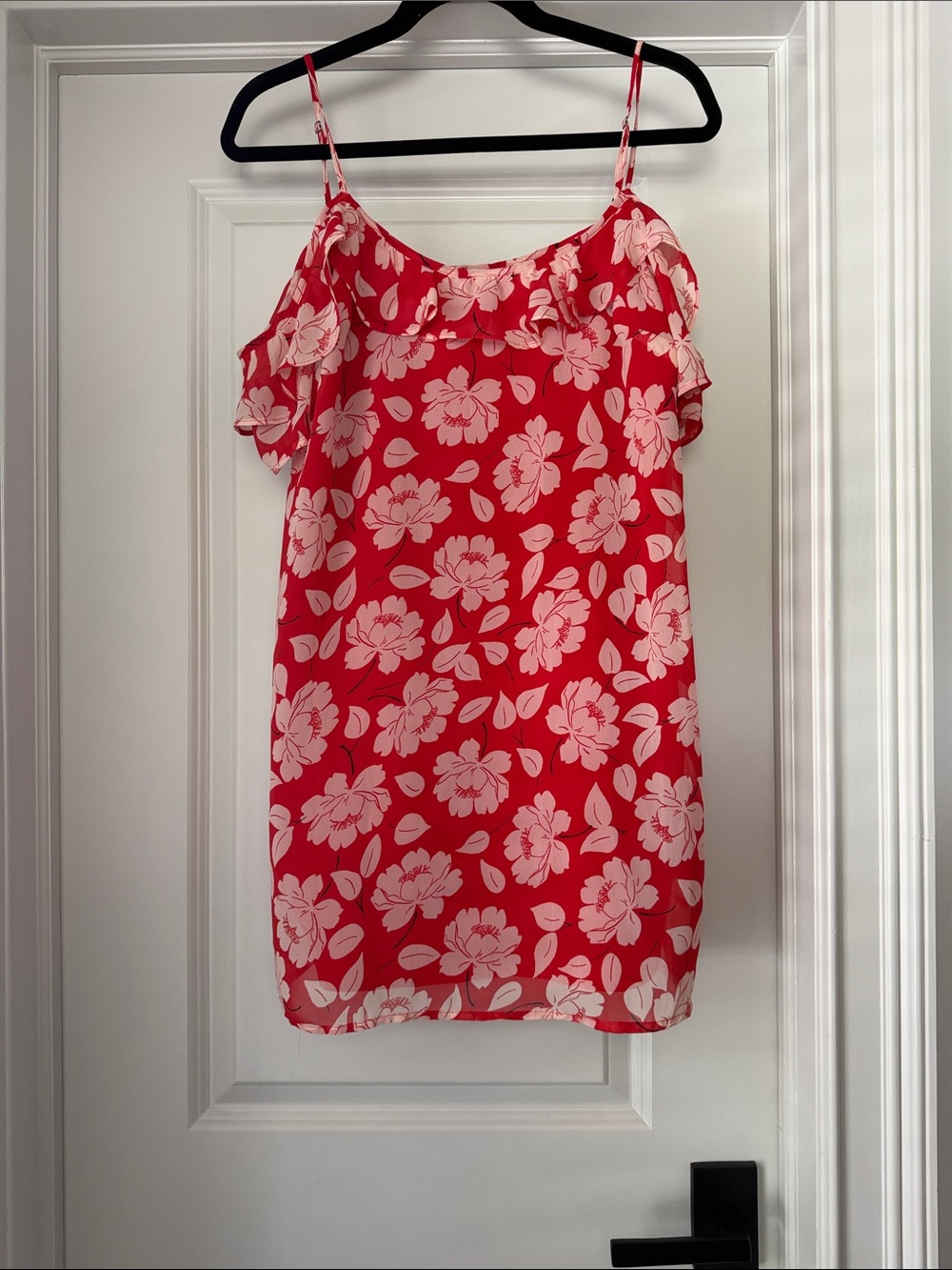 Abercrombie & Fitch Red Floral Slip Dress
